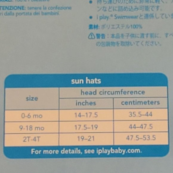 I Play Bucket Sun Hat 0-6 Months Turquoise - Picture 8 of 8